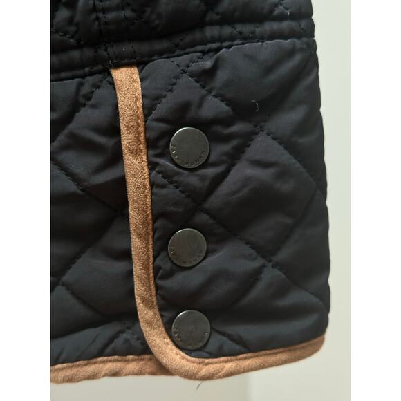 Zara Women’s Quilted Black Riding Jacket size Small/Medium - Picture 4 of 11
